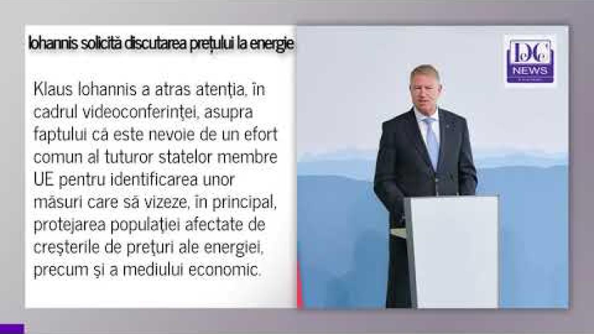 Iohannis cere discuții în Consiliul Europei despre prețul tot mai mare al facturilor