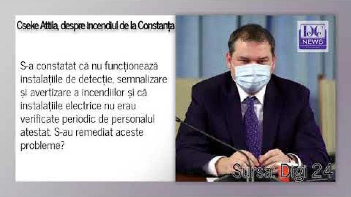 Attila: Managerii de spitale au făcut cursuri de prevenire a incendiilor acum două săptămâni