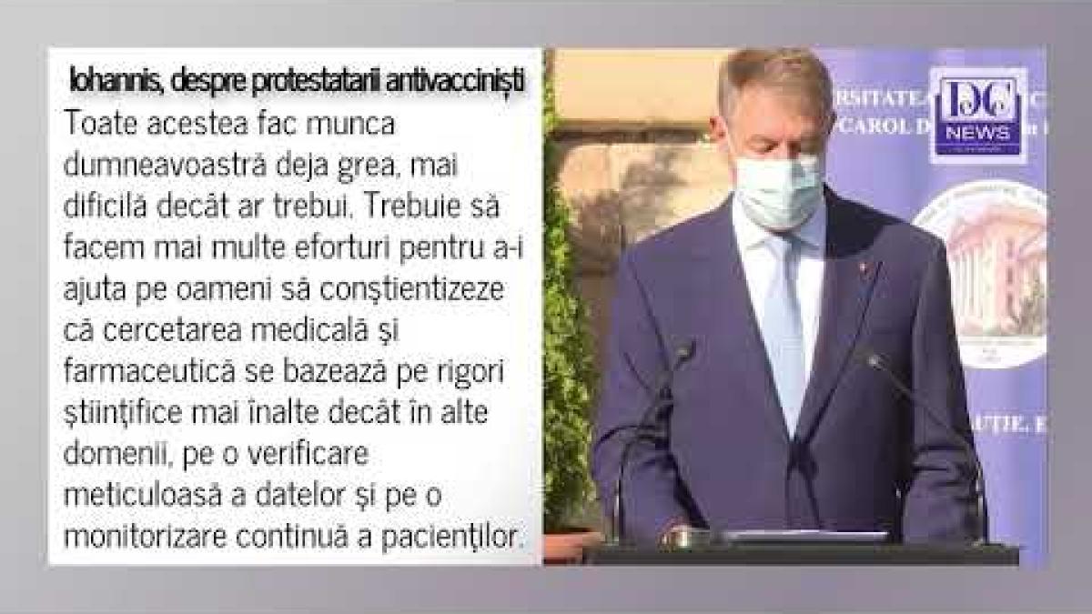 Iohannis, comentariu lung după protestele anti-vacciniștilor din weekend