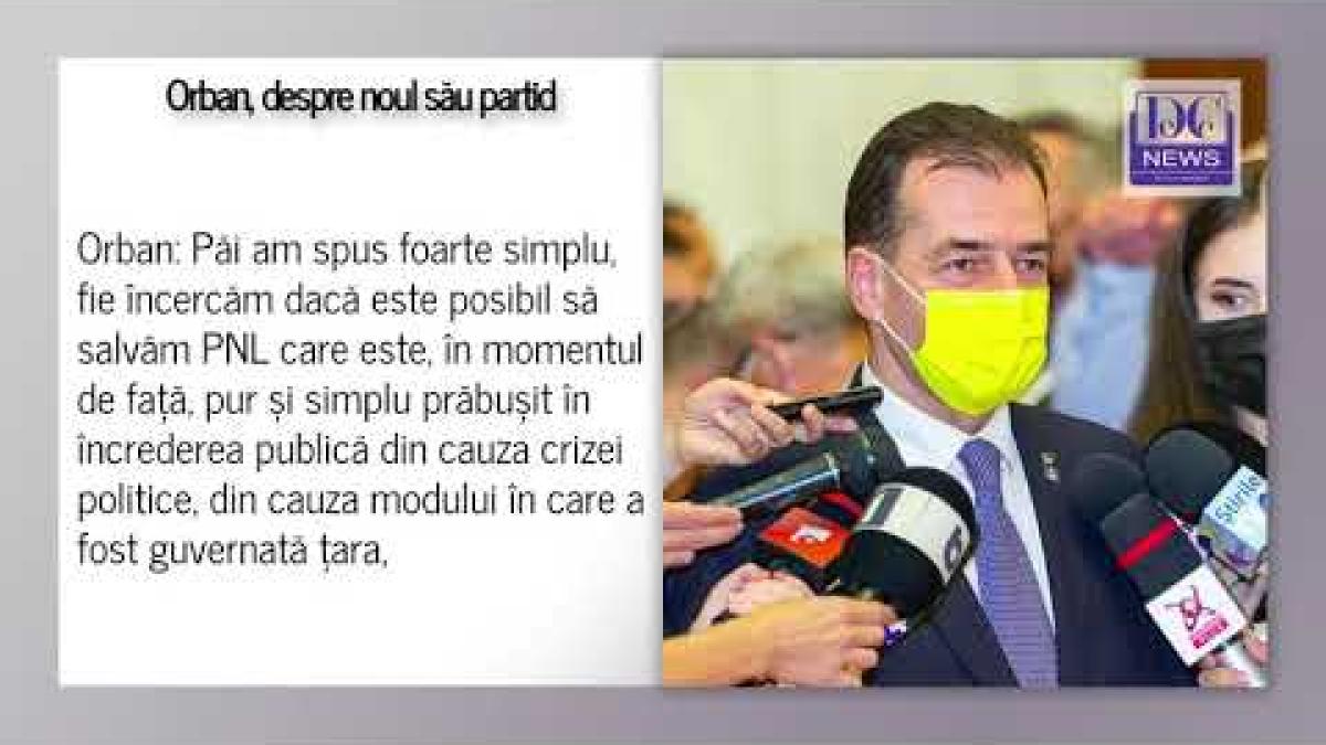 Ludovic Orban, detalii despre un NOU partid. Dacă nu salvăm PNL, salvăm liberalismul din România