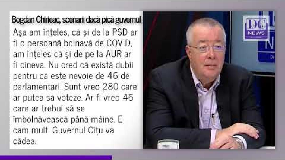 Pică guvernul, dar Cîțu rămâne? Chirieac: Mă bazez pe declarațiile domnului președinte Iohannis