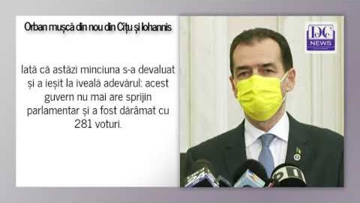 Ludovic Orban continuă să MUȘTE din Florin Cîțu și Klaus Iohannis. ”Promisiunile au fost minciuni”