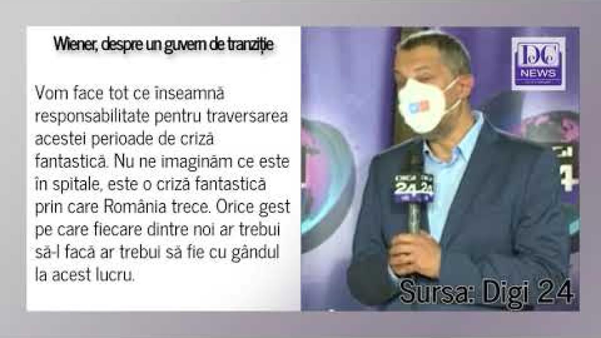 Wiener (USR): E nevoie de un guvern care să ia măsuri decisive, radicale