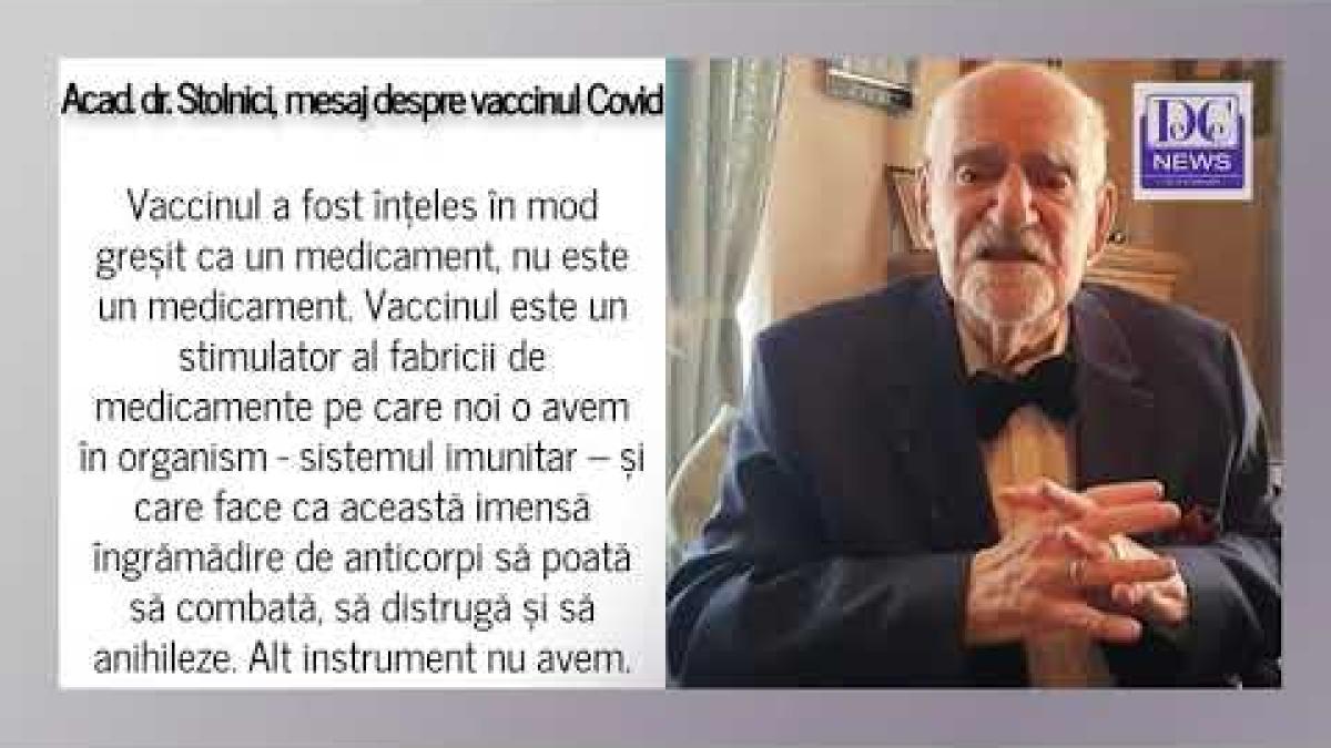 Acad. dr. Stolnici, mesaj pentru anti-vacciniști după 75 de ani de medicină