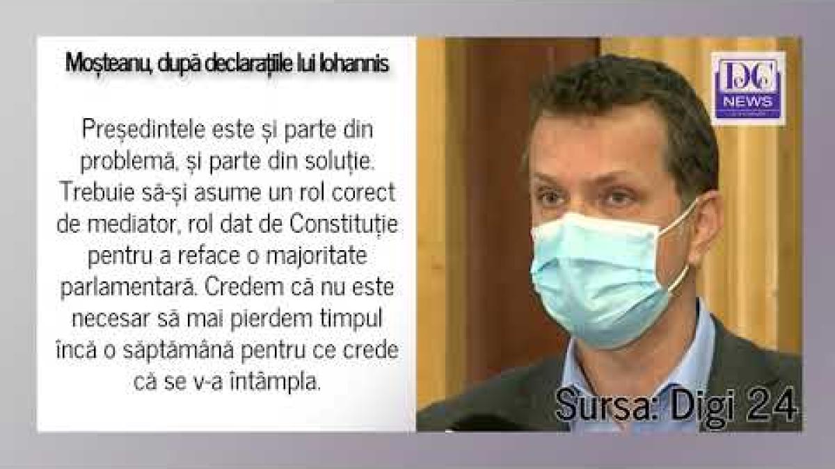 Moșteanu, declarații după replicile lui Iohannis. „Nu am abandonat guvernarea, am fost dați afară”