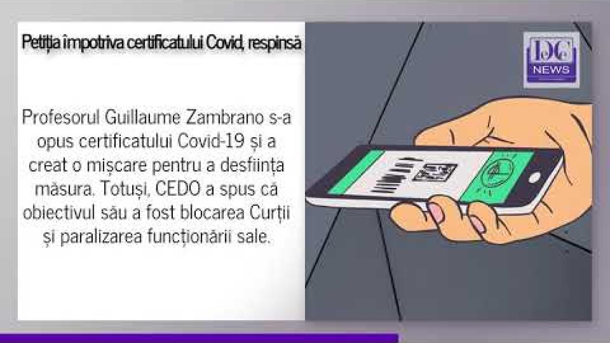 CEDO respinge plângerile privind certificatul Covid-19 din Franța