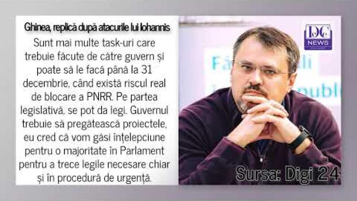 Ghinea, răspuns după ce Iohannis a atacat USR. „Nu înțeleg de ce este așa de partizan”