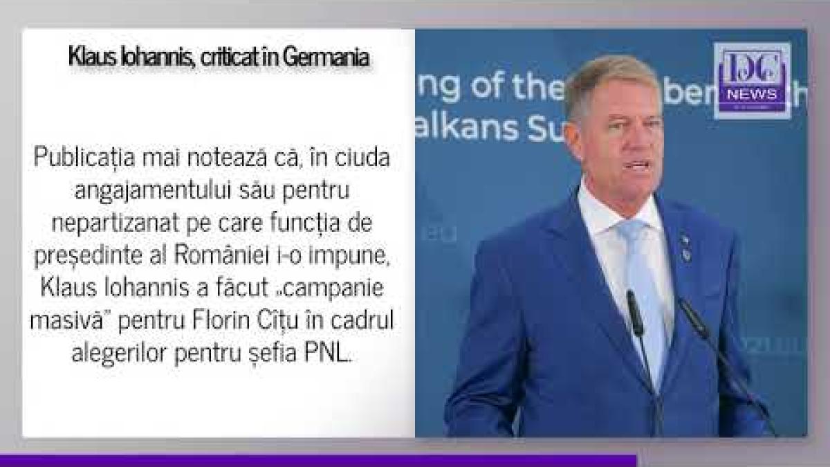Klaus Iohannis, criticat de presa GERMANĂ. Președintele și-a îndepărtat votanții din clasa de mijloc