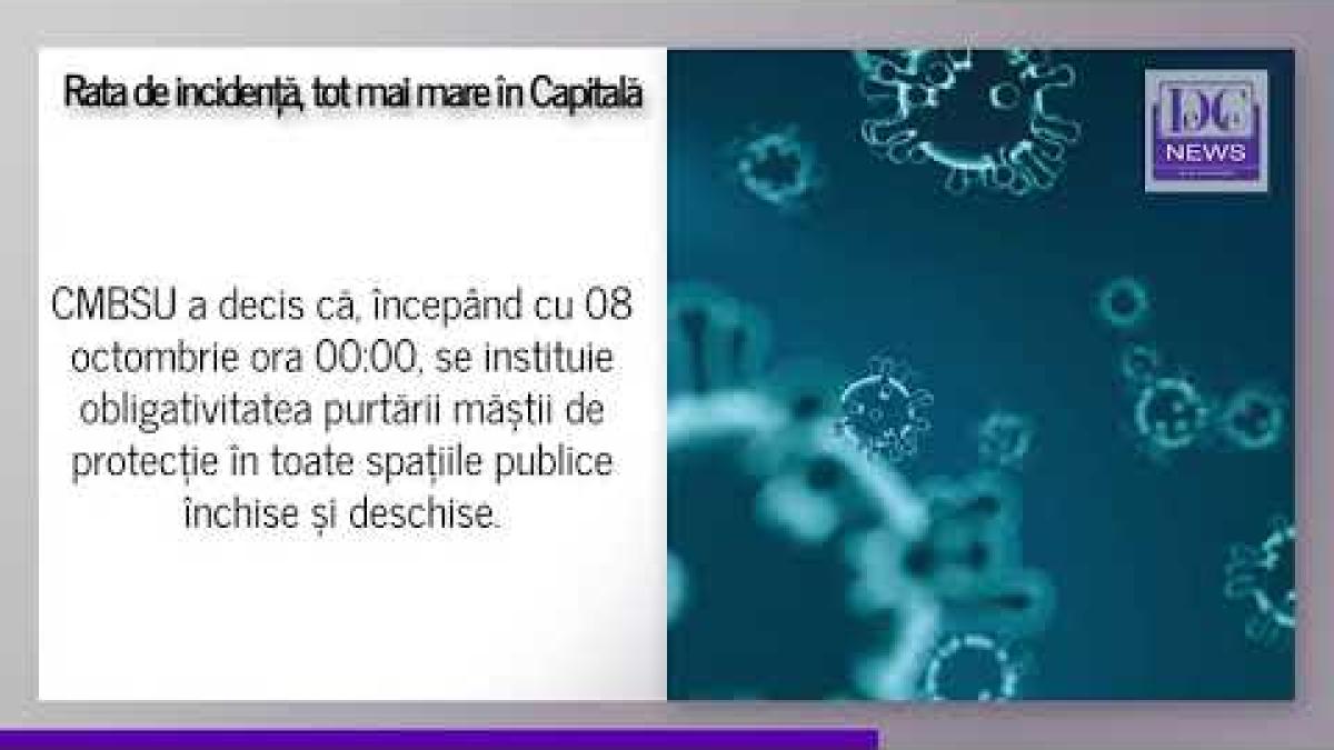 Rata de infectare din București crește exponențial. Valoarea de 12 la mie, depășită