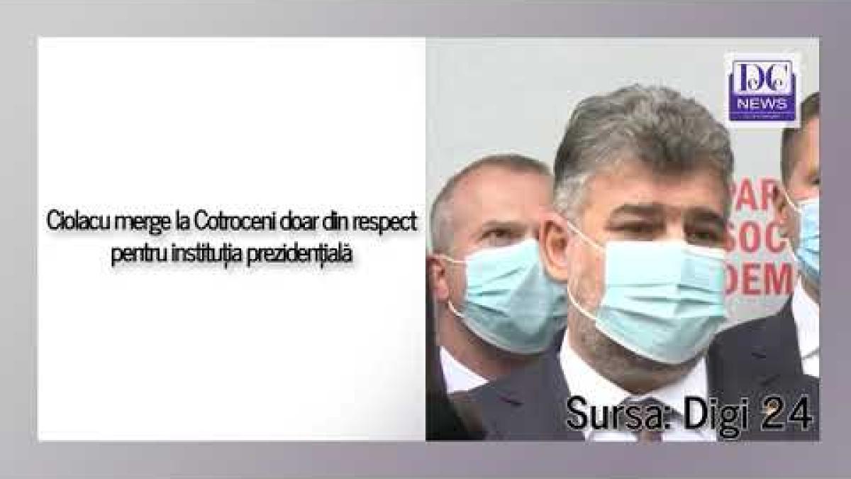 Ciolacu merge la consultările de la Cotroceni doar din respect pentru instituția prezidențială