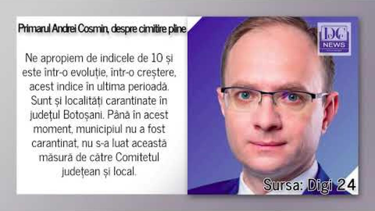 Cimitirele din Botoșani nu mai fac față înhumărilor. Covid face ravagii
