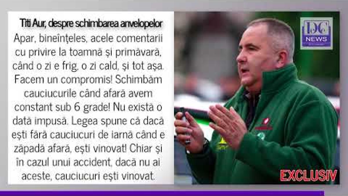 La ce temperatură schimbăm anvelopele de vară cu cele de iarnă. Titi Aur, explicație în amănunt