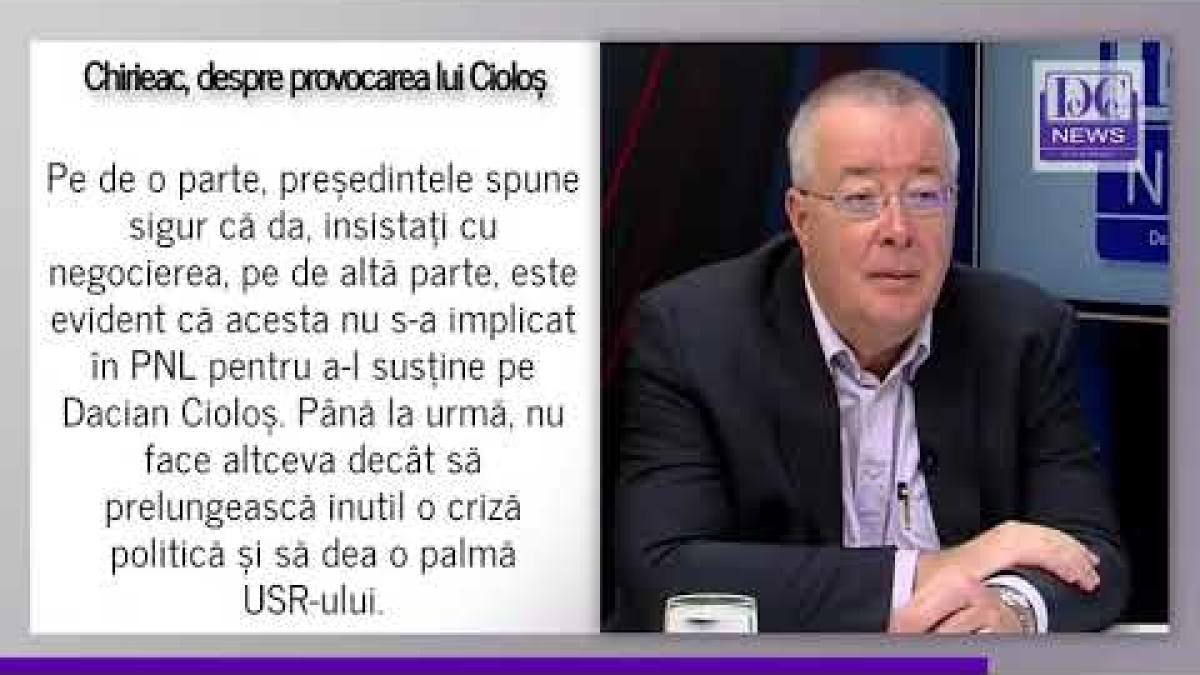 Chirieac: Dacă PNL nu sprijină Guvernul Cioloș, e o încercare de a umili USR