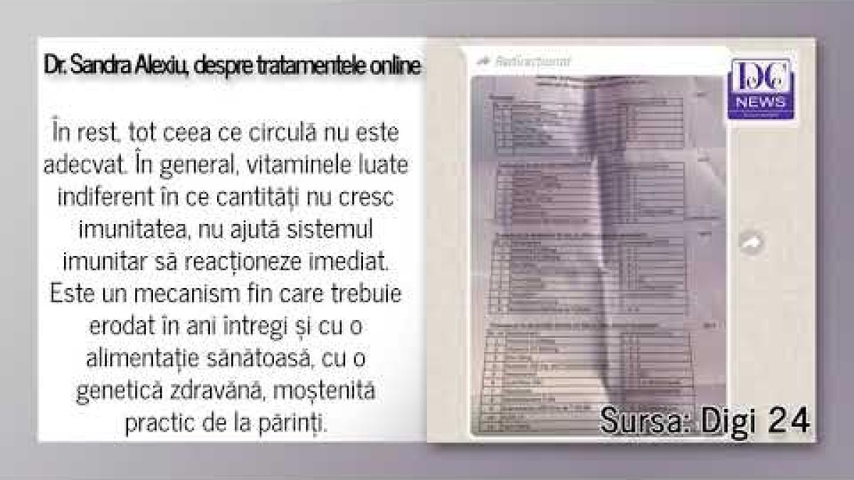 Liste FALSE de tratament pentru Covid-19 circulă pe WhatsApp. Dr. Sandra Alexiu spune să ne ferim