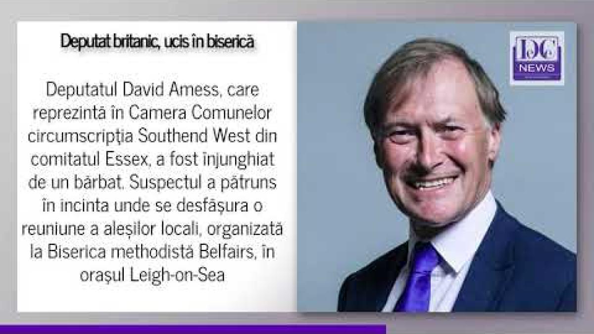 Un deputat din partidul lui Boris Johnson, înjunghiat mortal la biserică