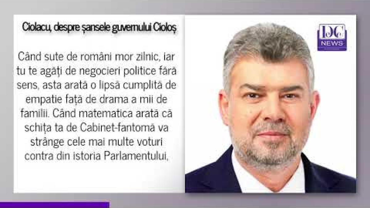 Ciolacu spune că guvernul Cioloș are șanse ZERO să treacă în Parlament