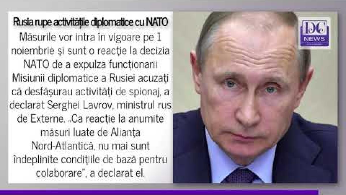 Rusia RUPE activitățile diplomatice cu NATO. Cutremur din Moscova!