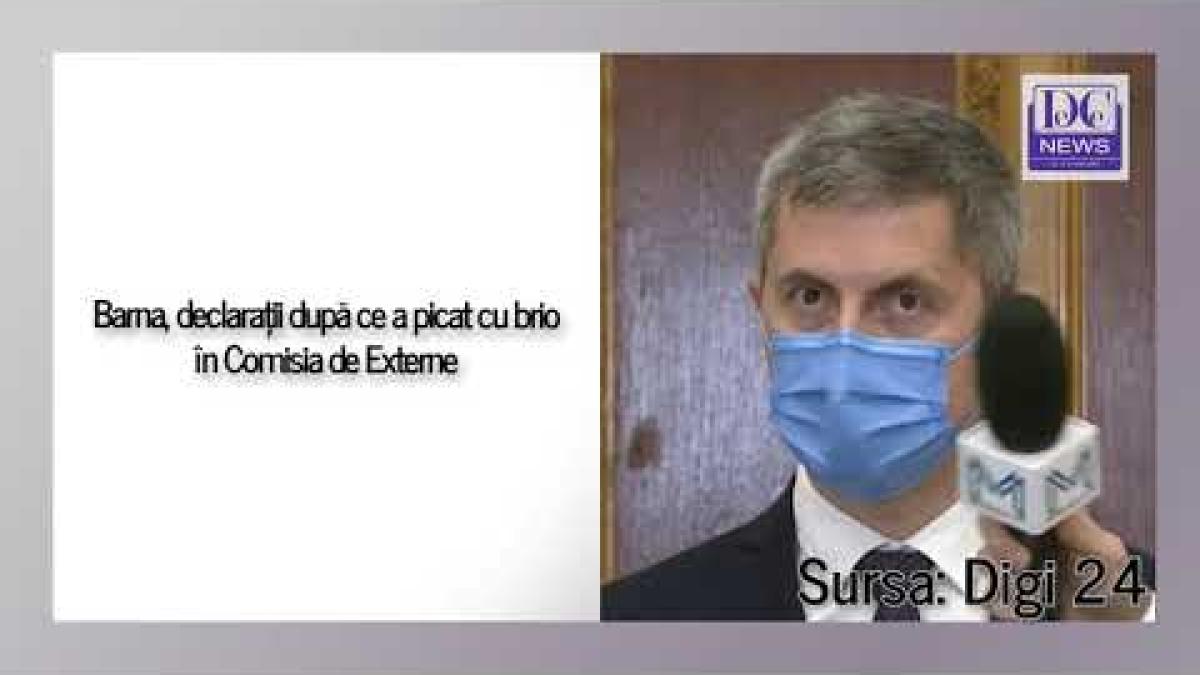 Barna, declarații după ce a picat cu brio în Comisia de Externe