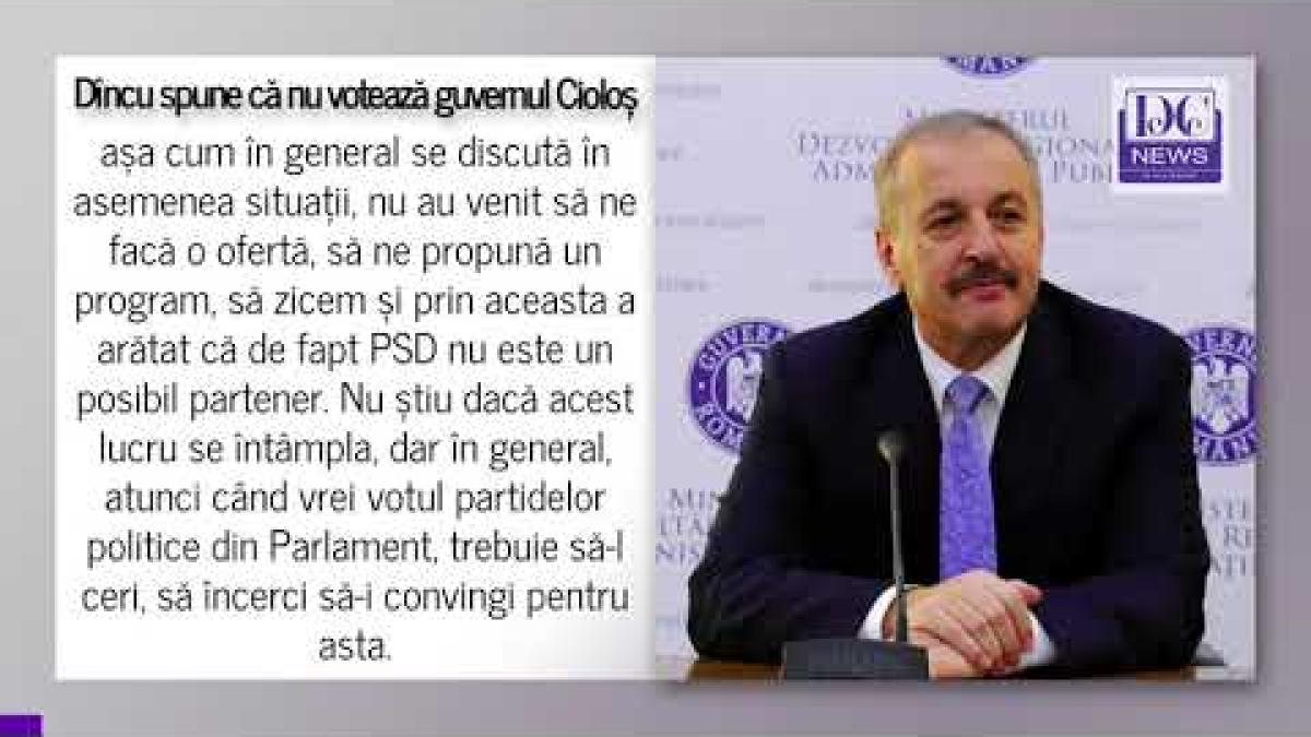 Dîncu: PSD nu va vota Guvernul Cioloș! Avem un motiv în afară de faptul că se reinventează politic