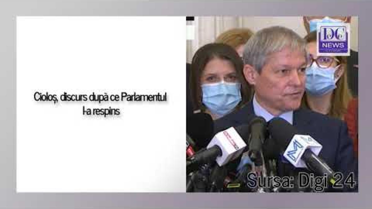 Dacian Cioloș, declarații după ce a fost respins de parlamentari