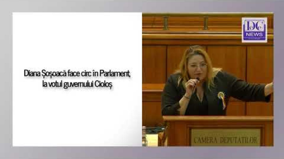 Diana Șoșoacă face circ în Parlament. S-a supărat că nu are timp destul alocat