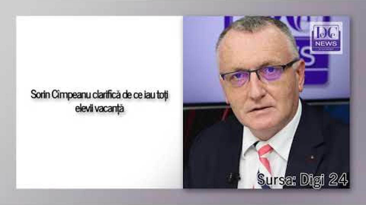 Cîmpeanu, clarificări. Elevii au două săptămâni vacanță, se discută și alte măsuri