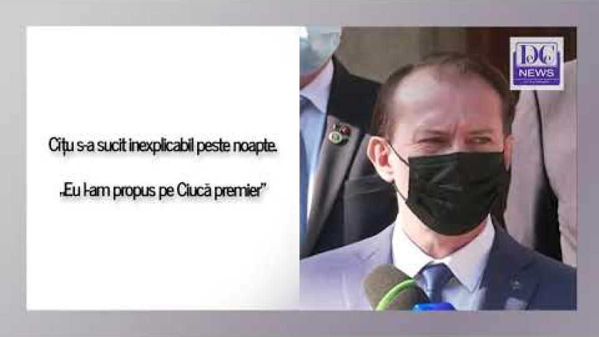Cîțu s-a sucit inexplicabil peste noapte. „EU l-am propus pe Ciucă premier”