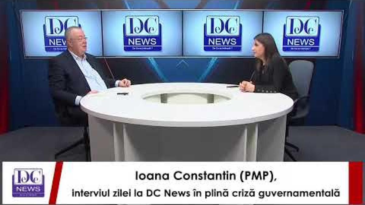 Ioana Constantin (PMP), interviul zilei la DC News în plină criză guvernamentală