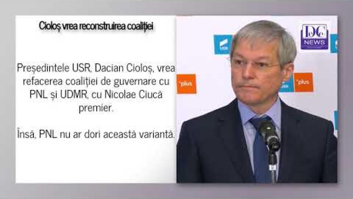 USR, dat la o parte? Cioloș, declarații după ce PNL a decis un guvern minoritar