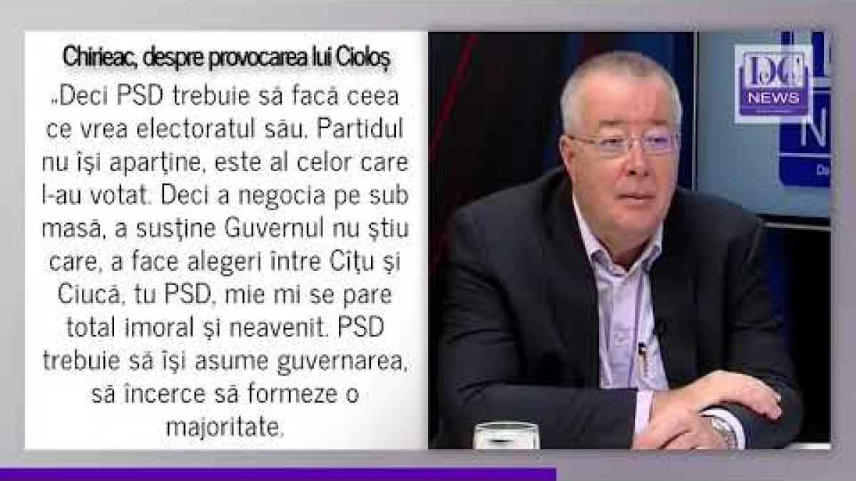 Chirieac: PSD trebuie să își aducă aminte că a câştigat alegerile