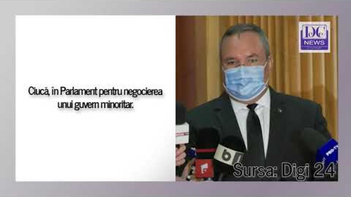 Ciucă, declarații înainte de negocierile din Parlament: Căutăm susținerea unui guvern minoritar