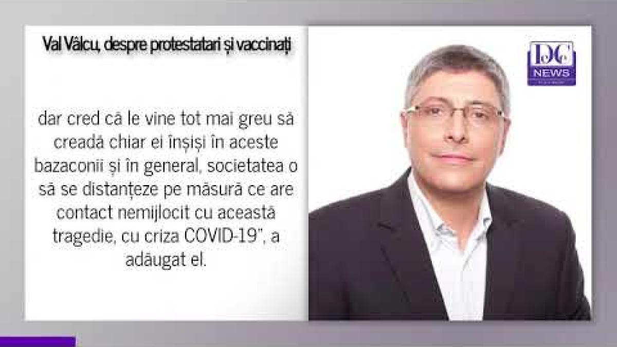 Vâlcu, despre protestele împotriva restricțiilor Covid. „Când vezi pe proprii plămâni, îți pare rău”