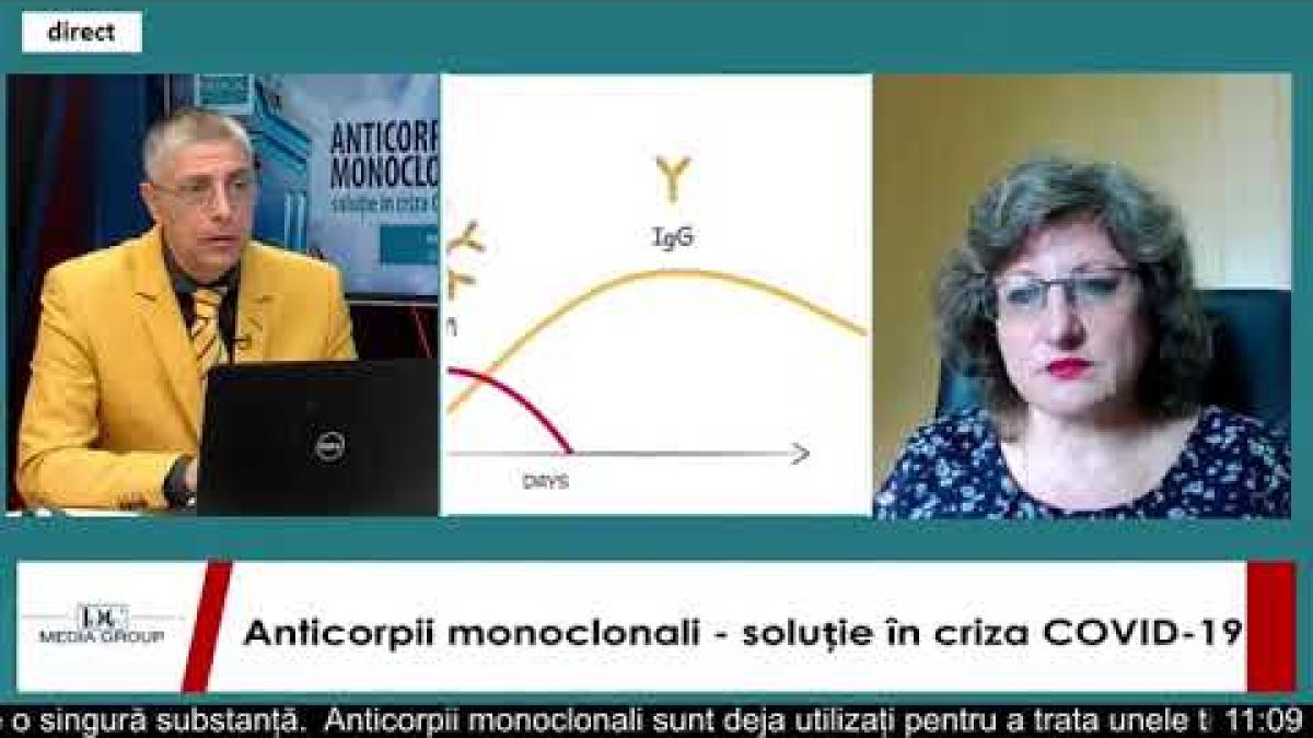 Anticorpii monoclonali  soluție în criza COVID 19 Dezbatere online organizată de DC News Media Group