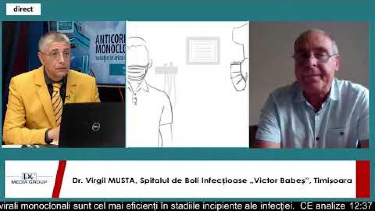 Virgil Musta, despre cine primește anticorpii monoclonali. „Să se testeze repede, fac forme severe”