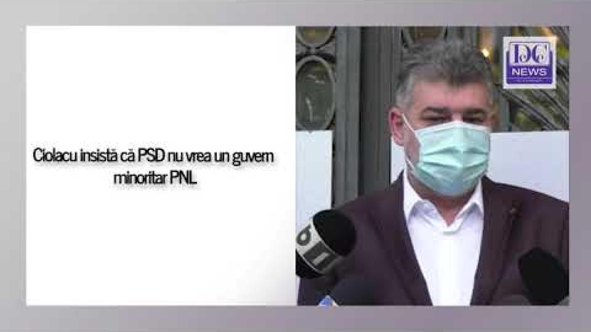 Ciolacu insistă că PSD nu vrea un guvern minoritar