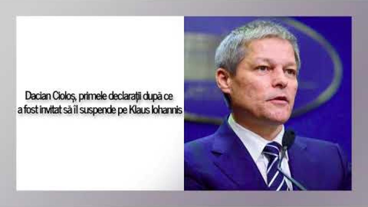 Cioloș, reacție după ce s-a cerut suspendarea președintelui Iohannis