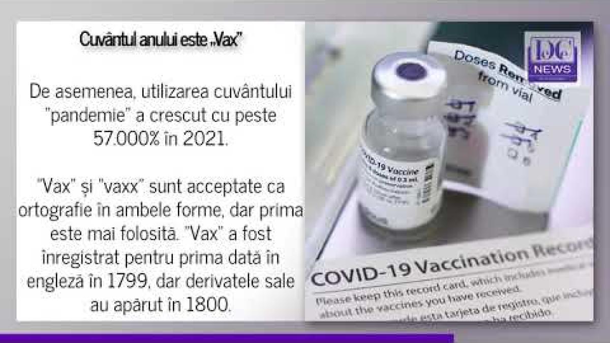 Cuvântul anului în engleză este „Vax”