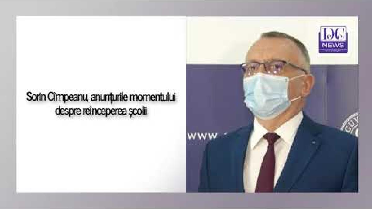 Sorin Cîmpeanu, anunț important pentru revenirea școlii. Elevii reiau activitatea în 8 noiembrie