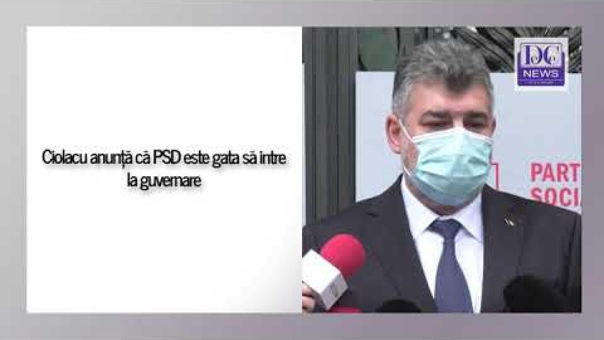 Marcel Ciolacu anunță că PSD este gata să intre la guvernare