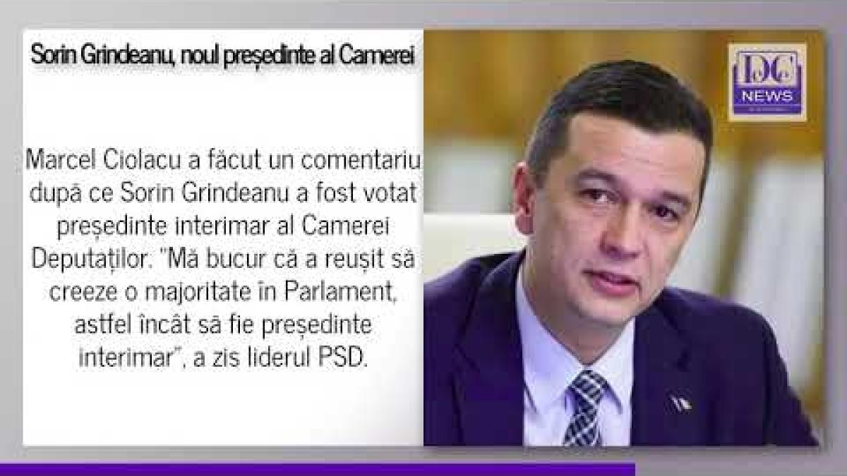 Sorin Grindeanu este noul președinte al Camerei Deputaților