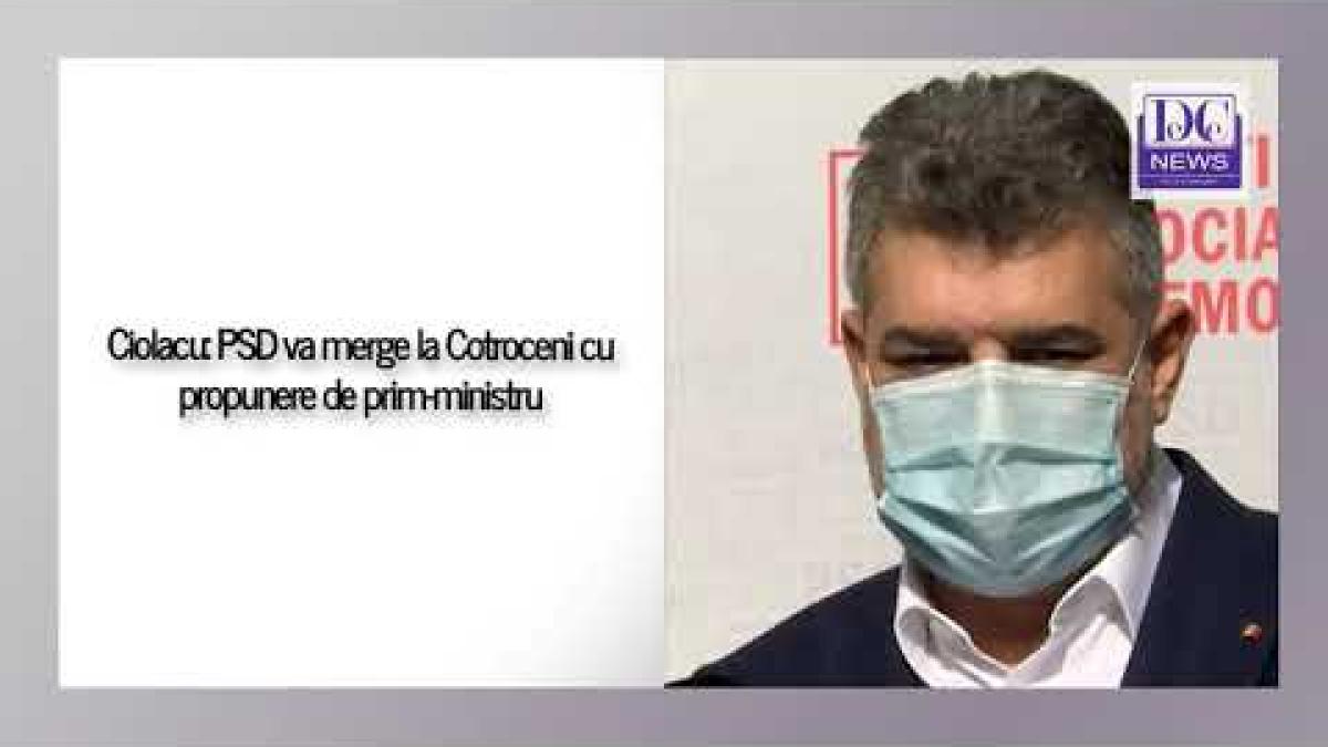 Ciolacu: PSD merge la Cotroceni cu propunere de premier