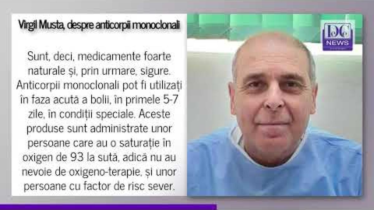Conf. dr. Virgil Musta: Anticorpii monoclonali preiau rolul vaccinului COVID-19