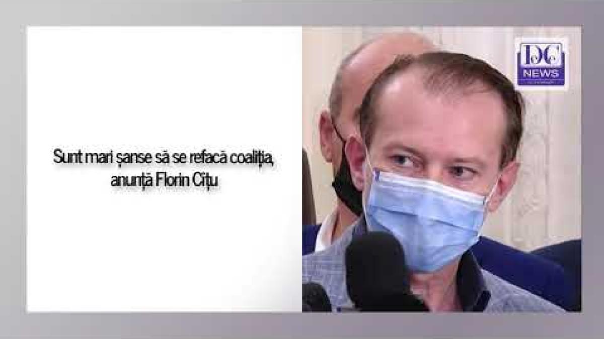 Florin Cîțu anunță că sunt șanse mari să se refacă coaliția