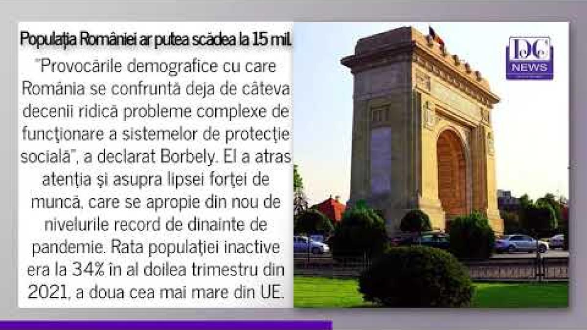 László Borbély, consilier de stat: Populaţia României ar putea scădea până la 15 milioane în 2070