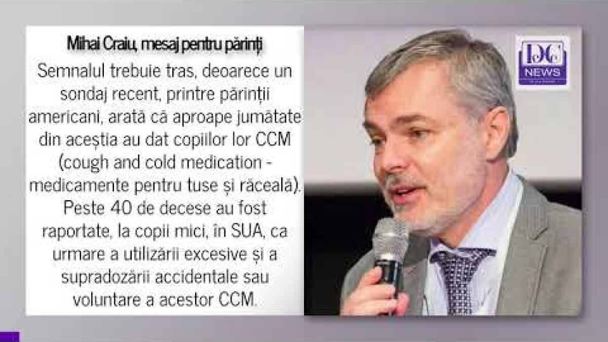 Medicul Mihai Craiu, mesaj important pentru părinți odată cu startul sezonului rece