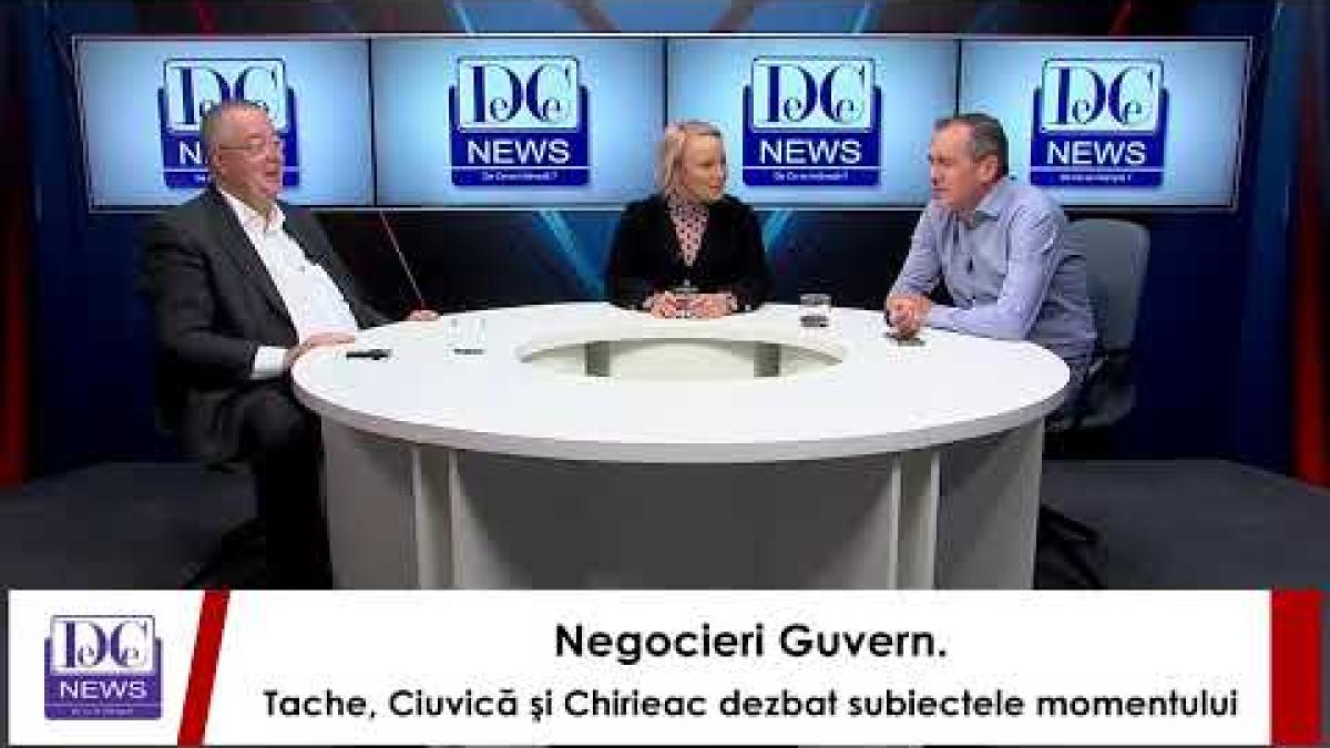 Negocieri Guvern. Tache, Ciuvică şi Chirieac dezbat subiectele momentului