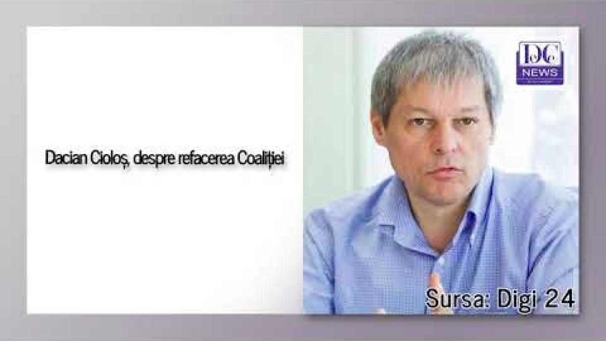 Va fi premier Cîțu dacă se reface coaliția? Dacian Cioloș: Asta e o glumă!