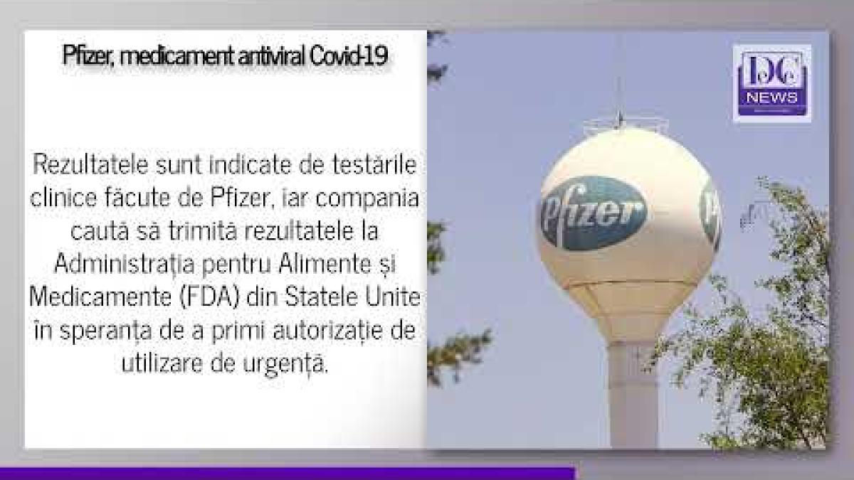 Pfizer susține că noul său medicament reduce cu 89% riscul de spitalizare sau moarte în cazul Covid