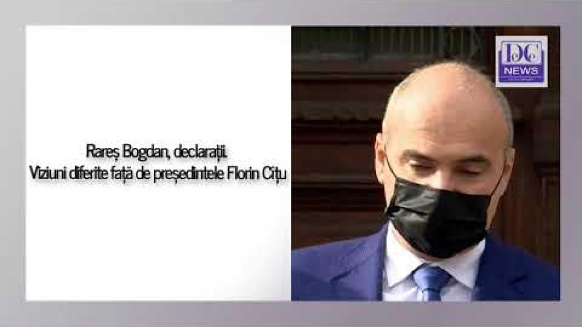Rareș Bogdan, declarații. Viziuni diferite față de președintele Florin Cîțu