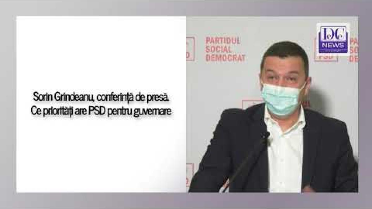 Sorin Grindeanu, conferință de presă. Ce priorități are PSD pentru guvernare
